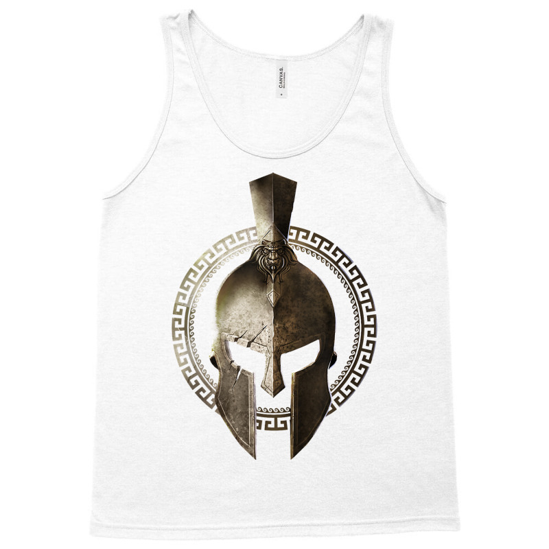 Spartan Helmet Warrior Gladiator Workout Sparta Greek Gym Tank Top Tank Top | Artistshot