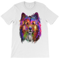 Splash Art Shetland Sheepdog T Shirt  Cute Sheltie Gifts T Shirt T-shirt | Artistshot