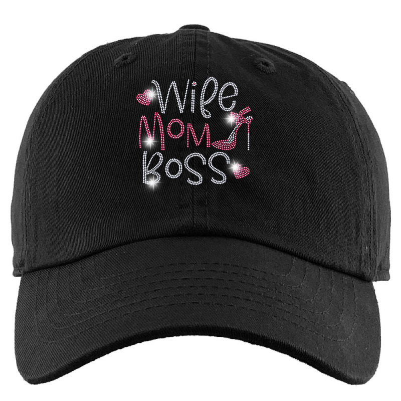 Wife Mom Boss Bling Rhinestone Funny Birthday Party Gift T Shirt Kids Cap by RolaLuken | Artistshot