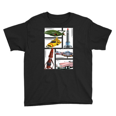 Thunderbirds Vehicles, Ideal Gift, Birthday Present Youth Tee Designed By H4syim