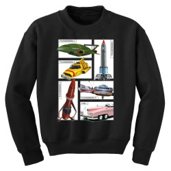 thunderbirds vehicles, ideal gift, birthday present Youth Sweatshirt | Artistshot