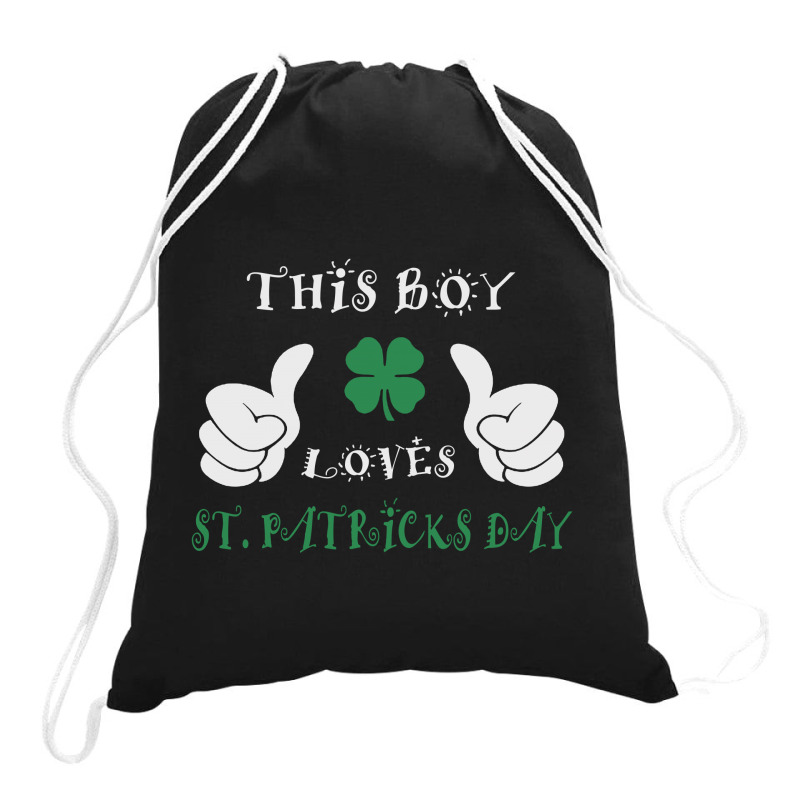 This Boy Loves St Drawstring Bags | Artistshot