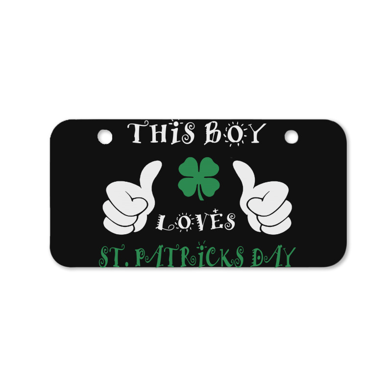 This Boy Loves St Bicycle License Plate | Artistshot