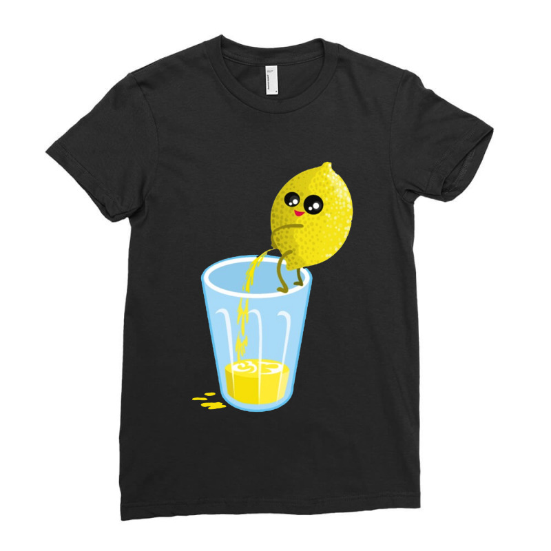 Lemon Pee Lemonade Ladies Fitted T-Shirt by Nicole Tees | Artistshot