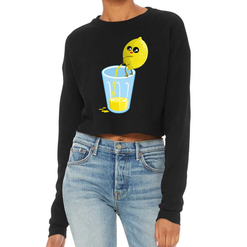 Lemon Pee Lemonade Cropped Sweater by Nicole Tees | Artistshot