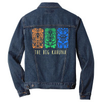 Hawaii Tiki Polynesian Big Kahuna Surfer Retro Hawaiian T Shirt Men Denim Jacket | Artistshot