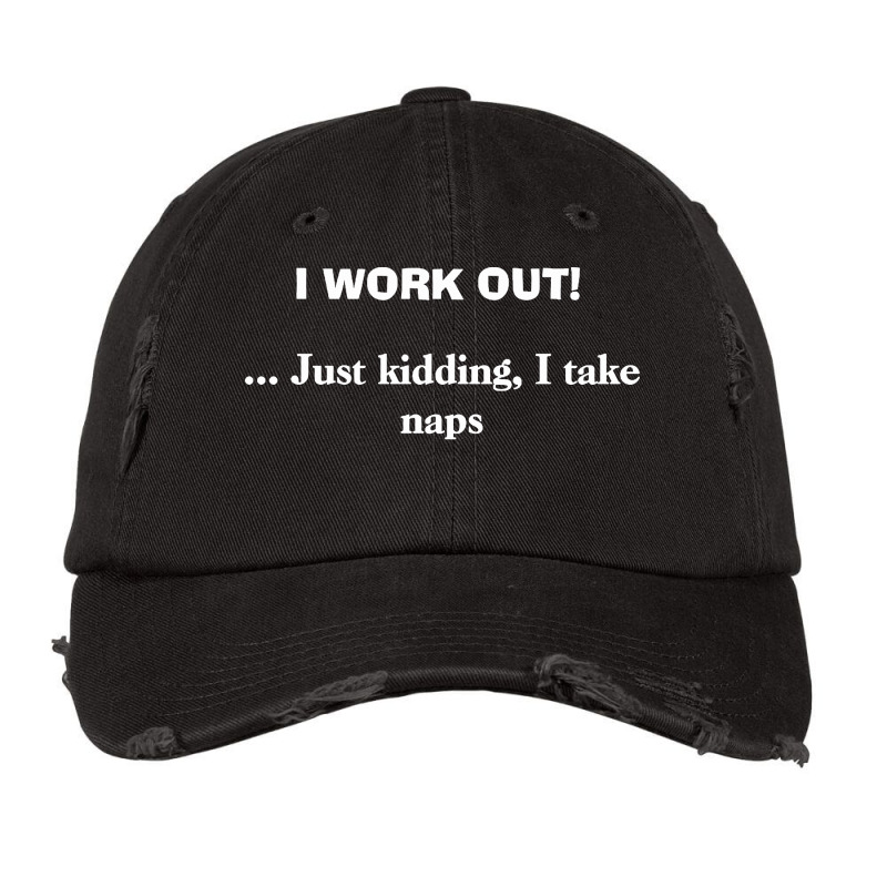 Work Out Vintage Cap by Vanode Art | Artistshot