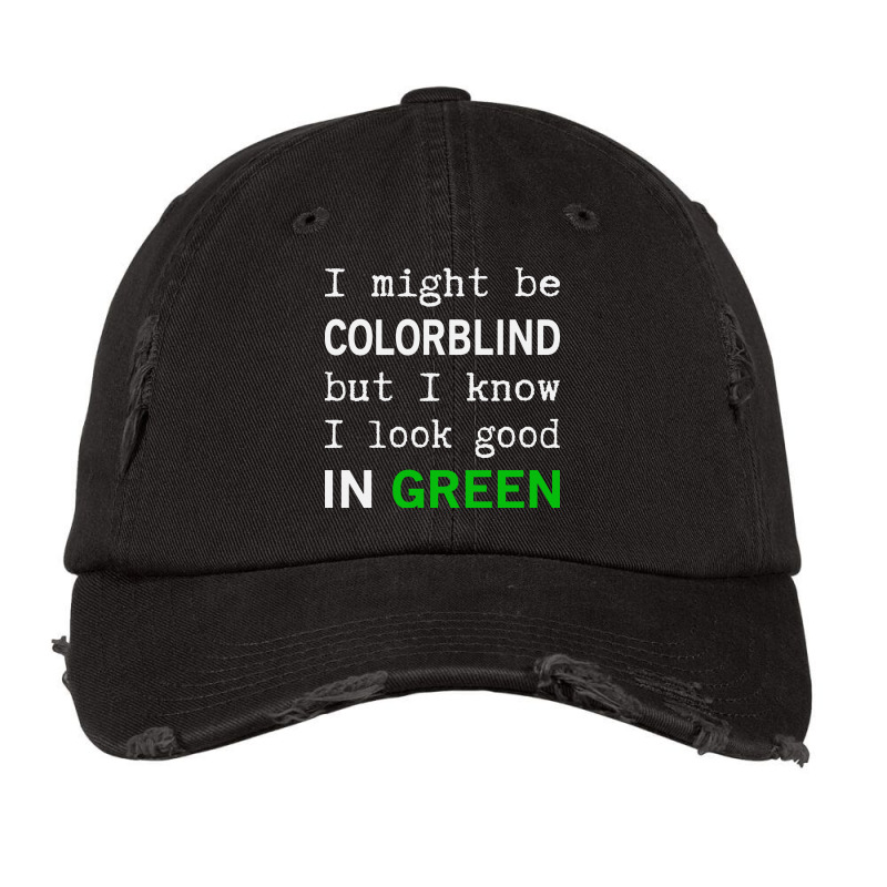 Red   Green Color Blindness Vintage Cap by Vanode Art | Artistshot