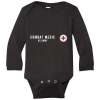 Army Combat Medic Veteran Long Sleeve Baby Bodysuit | Artistshot