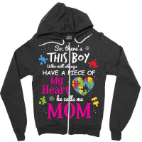 Autism Mom Have Piece Of My Heart Awareness T Shirt Zipper Hoodie | Artistshot