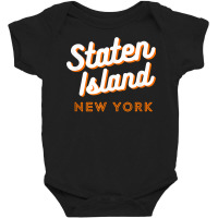 Staten Island Ny, Retro Si Ny T Shirt Baby Bodysuit | Artistshot