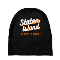 Staten Island Ny, Retro Si Ny T Shirt Baby Beanies | Artistshot