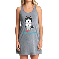 I Love My Siberian Husky For Lovers Of Huskies Premium Tank Dress | Artistshot