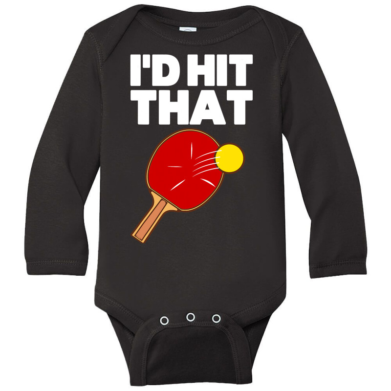 Cool Table Tennis Design For Men Women Game Ping Pong Lovers T Shirt Long Sleeve Baby Bodysuit by DianneHenderson91 | Artistshot