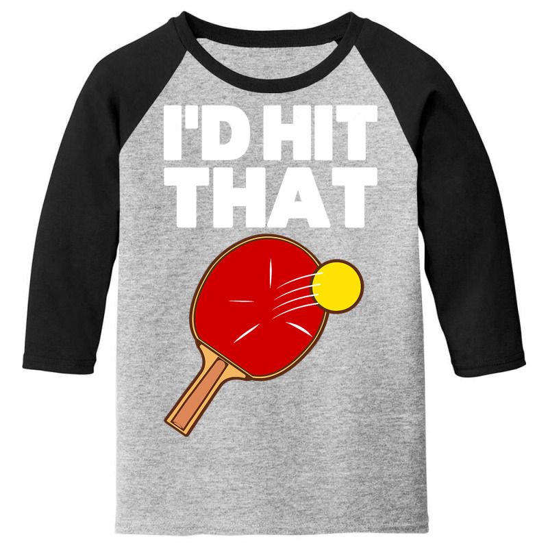 Cool Table Tennis Design For Men Women Game Ping Pong Lovers T Shirt Youth 3/4 Sleeve by DianneHenderson91 | Artistshot