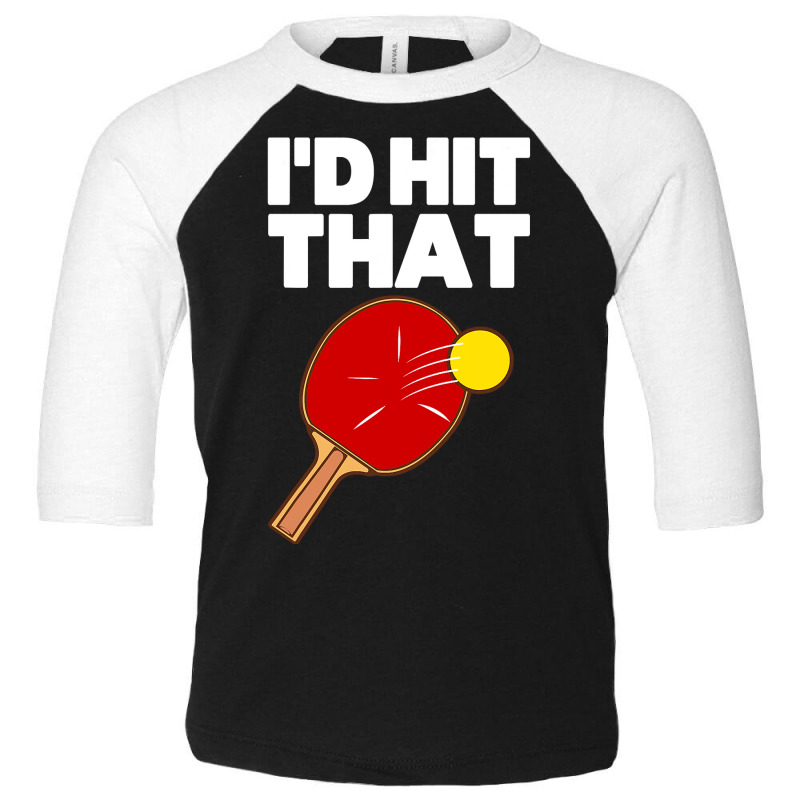 Cool Table Tennis Design For Men Women Game Ping Pong Lovers T Shirt Toddler 3/4 Sleeve Tee by DianneHenderson91 | Artistshot