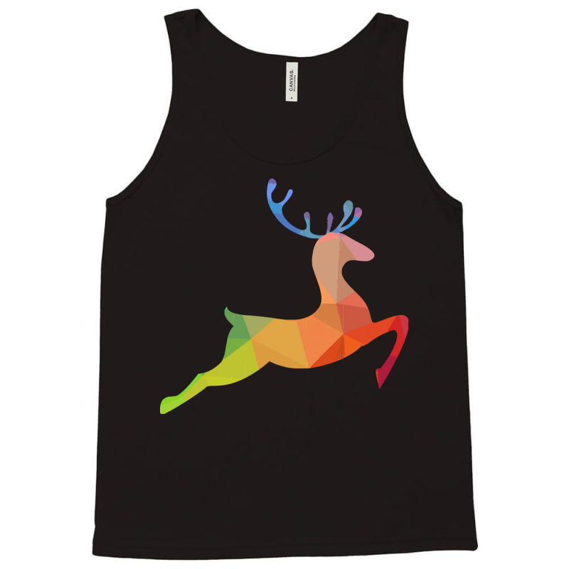 Running Deer T  Shirtrunning Deer Abstract Design T  Shirt Tank Top by gail93766 | Artistshot