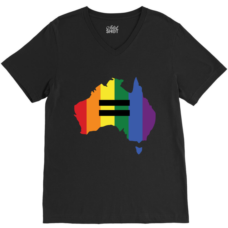 Lgbt Equality Australia V-Neck Tee by yurajagung | Artistshot