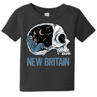 New Britain T  Shirt Chilling Skeleton New Britain T  Shirt Baby Tee | Artistshot