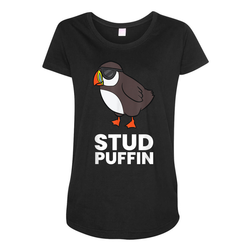 Stud Puffin Seabird Stuf Muffin Iceland Puffin Bird T Shirt Maternity Scoop Neck T-shirt by ToanJeiza | Artistshot