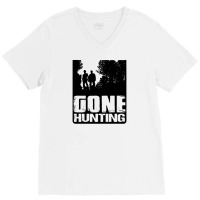 Gone Hunting V-neck Tee | Artistshot