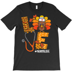 Love Turkey Stethoscope Nurse Life Thanksgiving Fall Women T-shirt Designed By Toyou2me0921