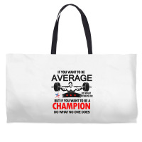 Weightlifter Champion Shirt Weekender Totes | Artistshot