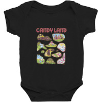 Candy Land Locations Baby Bodysuit | Artistshot