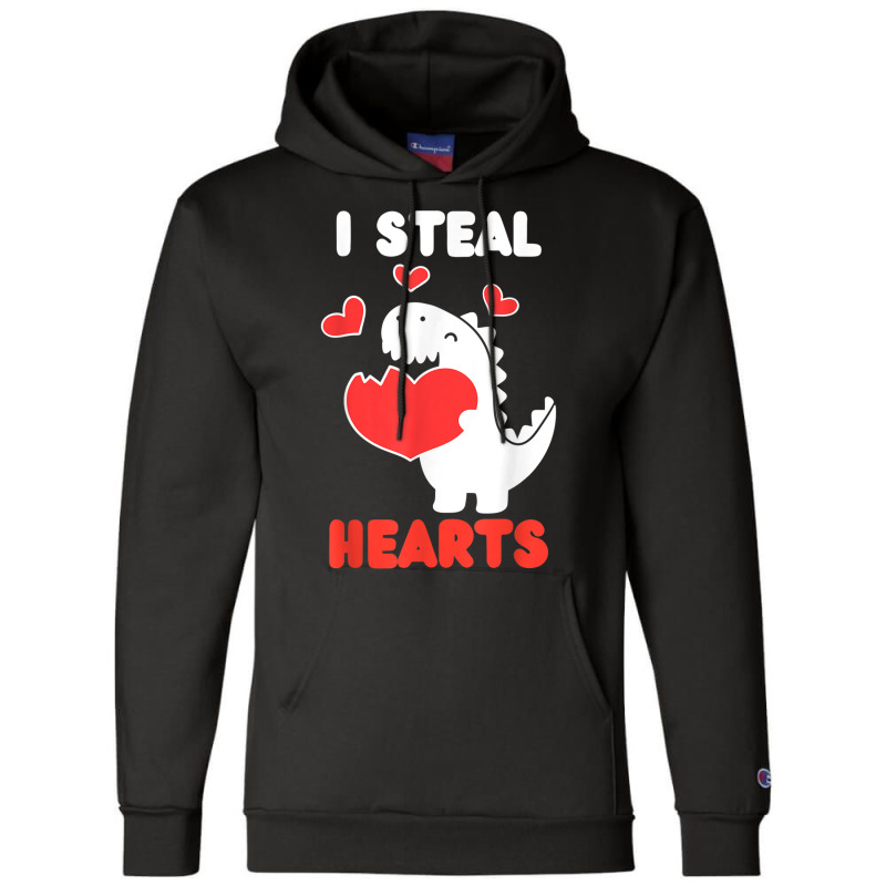 Boys Valentines Day Kids Dinosaur I Steal Hearts Trex Cute T Shirt ...