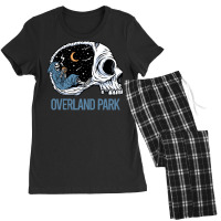 Overland Park T  Shirt Chilling Skeleton Overland Park T  Shirt Women's Pajamas Set | Artistshot