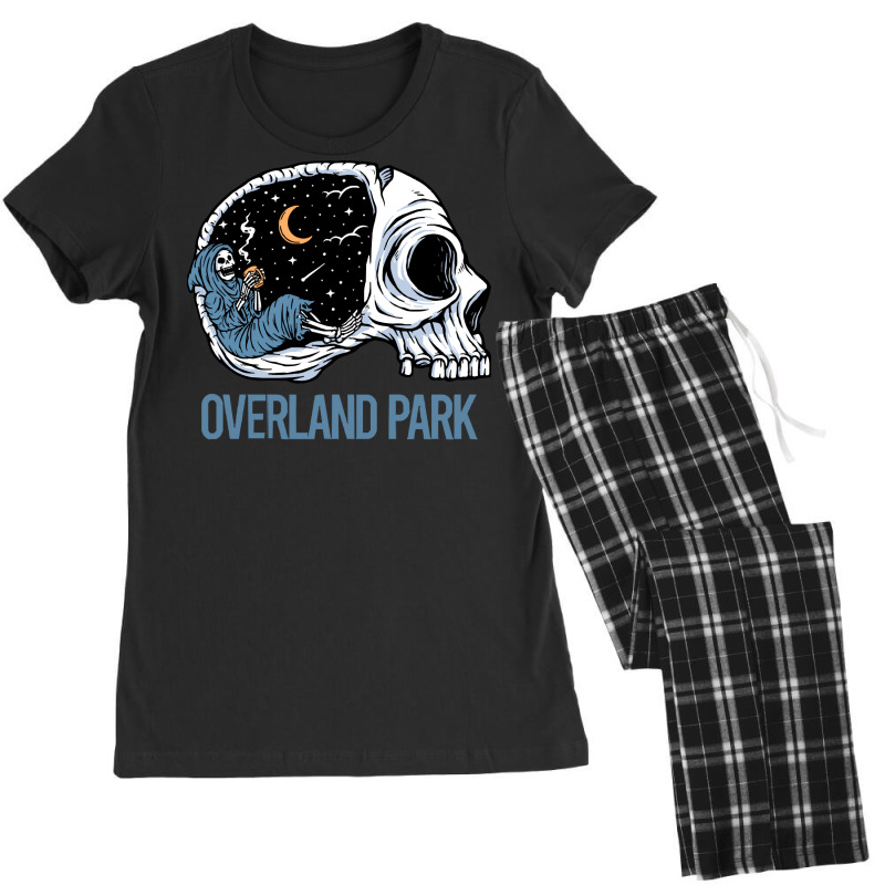 Overland Park T  Shirt Chilling Skeleton Overland Park T  Shirt Women's Pajamas Set by lizardgasp | Artistshot