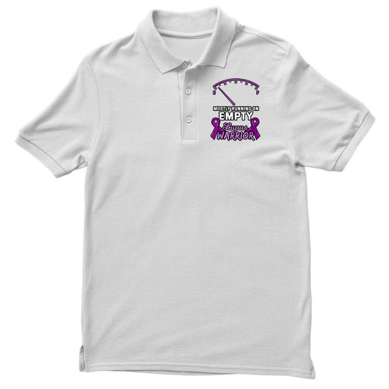 Lupus Warrior Shirt Fuel Gauge Low Energy Purple Ribbon Gift Men's Polo Shirt | Artistshot