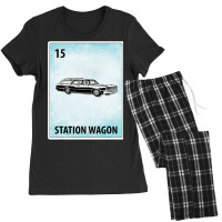 Station Wagon Mexican Cards T Shirt Women's Pajamas Set | Artistshot