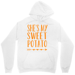 Mens She's My Sweet Potato Thanksgiving Halloween Matching Couple Unisex Hoodie Designed By Cute2580
