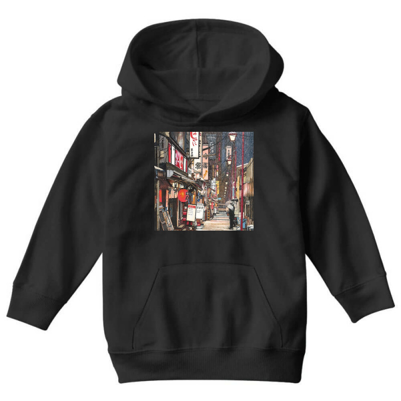 Osaka Restaurant Youth Hoodie by lorismerch | Artistshot