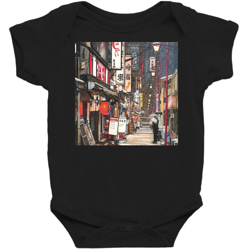 Osaka Restaurant Baby Bodysuit by lorismerch | Artistshot