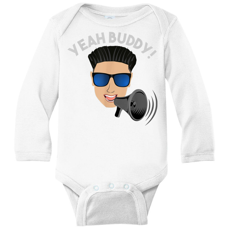 Yeah Buddy Dj Pauly D On The Megaphone T Shirt Long Sleeve Baby Bodysuit by RolaLuken | Artistshot