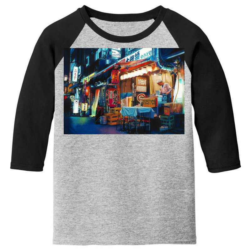 Osaka Restaurant Youth 3/4 Sleeve by lorismerch | Artistshot