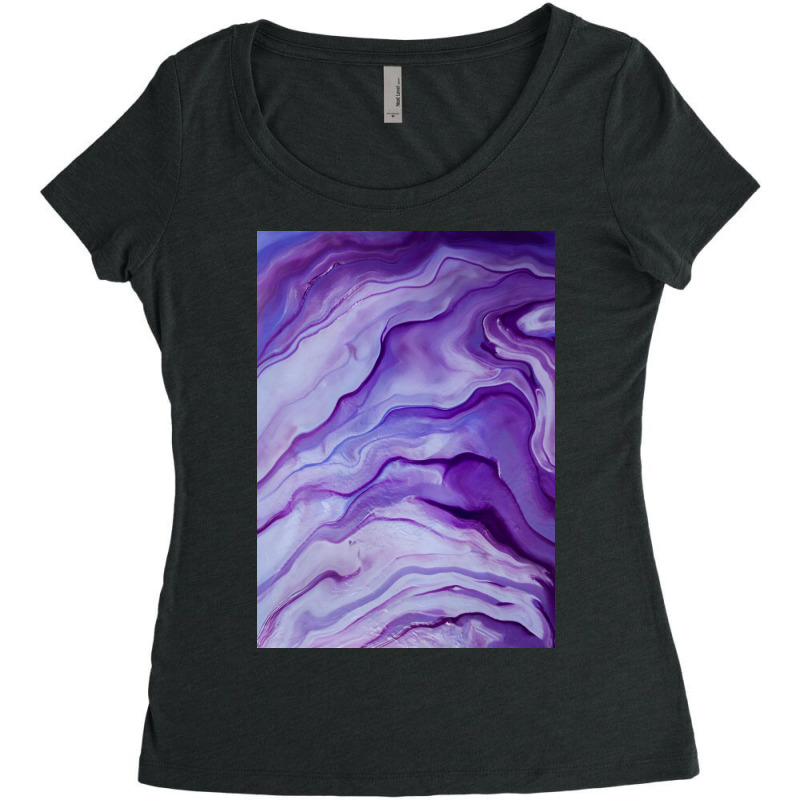 Amethyst Women's Triblend Scoop T-shirt by lorismerch | Artistshot