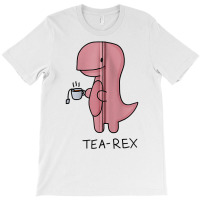 Tea Rex   Humorous Pun Zip Hoodie T-shirt | Artistshot