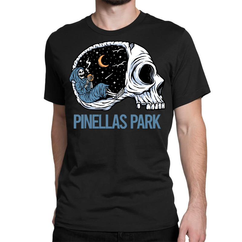 Pinellas Park T  Shirt Chilling Skeleton Pinellas Park T  Shirt Classic T-shirt | Artistshot