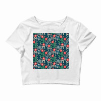 Floral Meadow In Red Crop Top | Artistshot