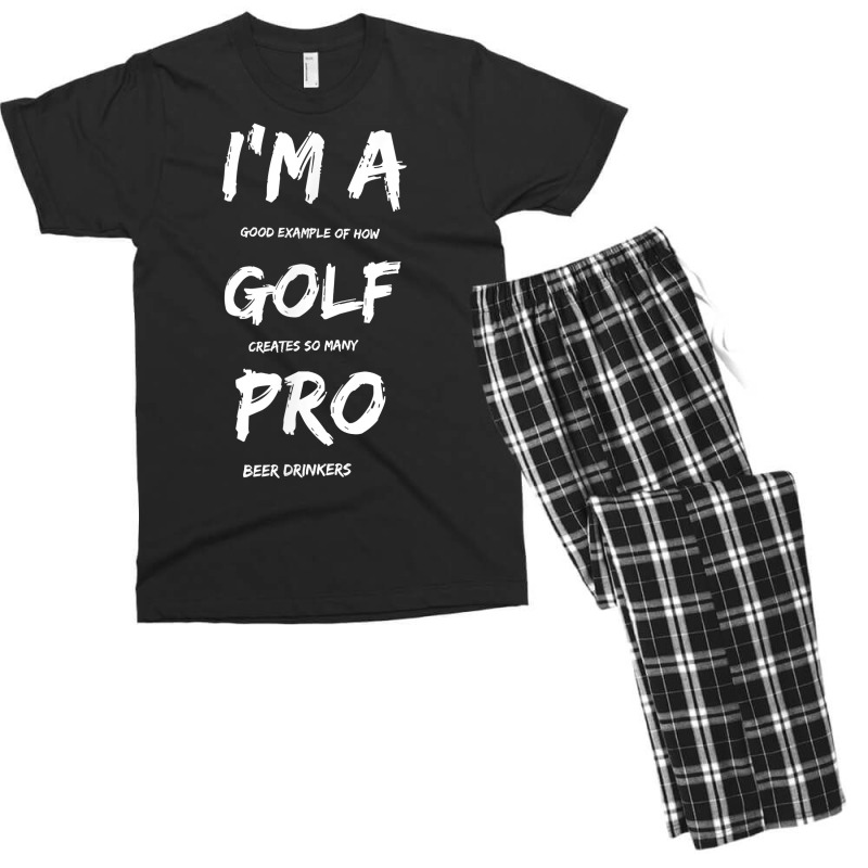 I'm A Golf Pro T Shirt For Beer Golfer Pros Men's T-shirt Pajama Set | Artistshot