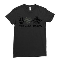 Peace Love Pumpkin T  Shirt Peace Love Pumpkin Spice Latte Fall Season Ladies Fitted T-shirt | Artistshot