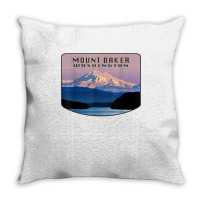 Mount Baker Whatcom County Bellingham Washington Mountain T Shirt Throw Pillow | Artistshot