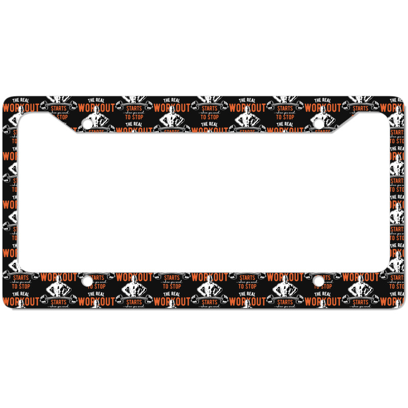 Body Building License Plate Frame | Artistshot