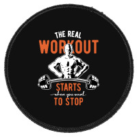 Body Building Round Patch | Artistshot