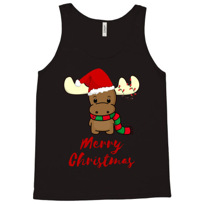 Santa Claus Christmas Moose Christmas Tank Top Designed By Koala