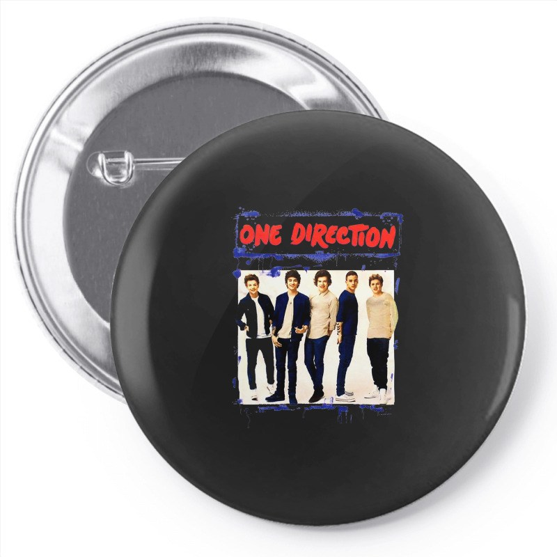 Spray Paint Blue 1 Direction Pin-back Button | Artistshot