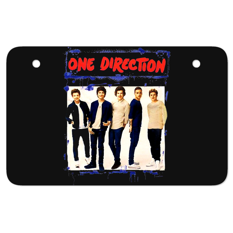 Spray Paint Blue 1 Direction Atv License Plate | Artistshot